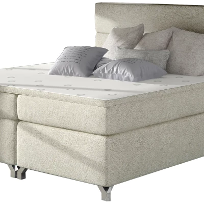 Kontinentales Bett mit Stauraum ESTORIA 180x200 - beige