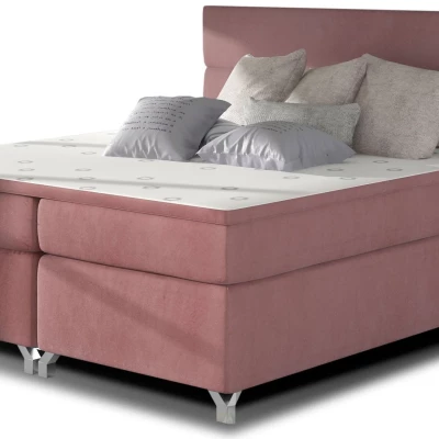 Kontinentales Bett mit Stauraum ESTORIA 180x200 - rosa