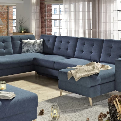 U-förmiges Sofa SASHA - blau