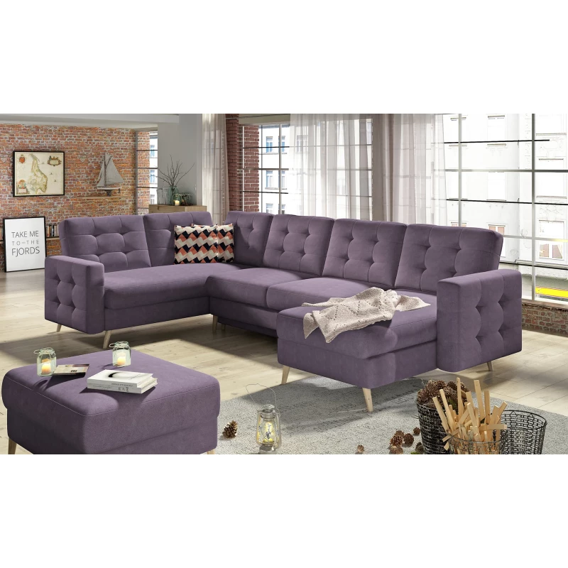 U-förmiges Sofa SASHA - lila