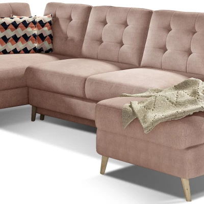U-förmiges Sofa SASHA – Antikrosa