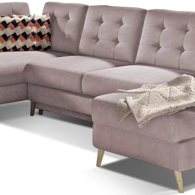 U-förmiges Sofa SASHA – Hellrosa