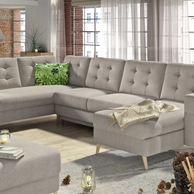 U-förmiges Sofa SASHA – hellbeige