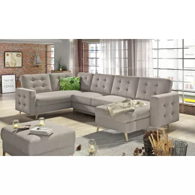U-förmiges Sofa SASHA – hellbeige
