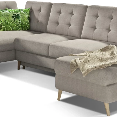U-förmiges Sofa SASHA – hellbeige