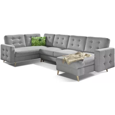 U-förmiges Sofa SASHA – hellgrau