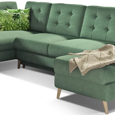 U-förmiges Sofa SASHA - hellgrün