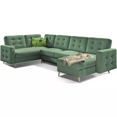 U-förmiges Sofa SASHA - hellgrün