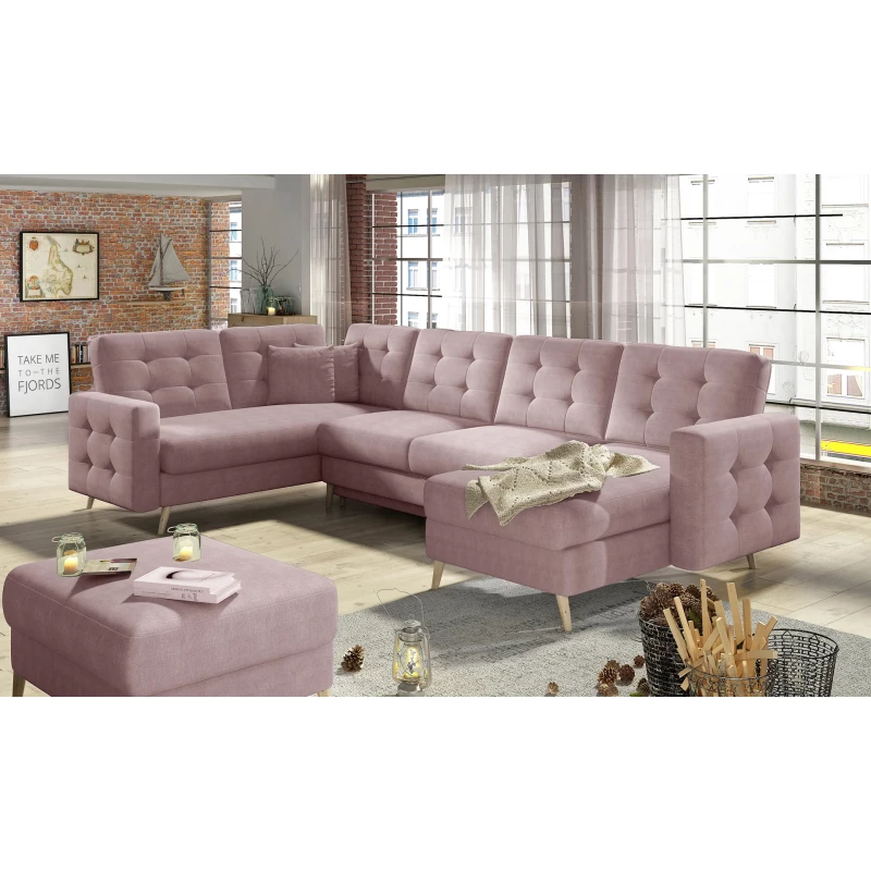 U-förmiges Sofa SASHA - rosa