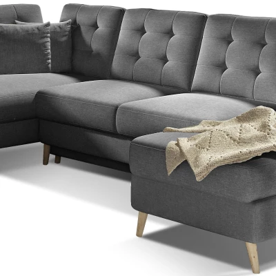 U-förmiges Sofa SASHA – Dunkelgrau
