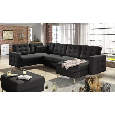 U-förmiges Sofa SASHA - schwarz
