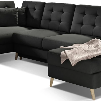 U-förmiges Sofa SASHA - schwarz