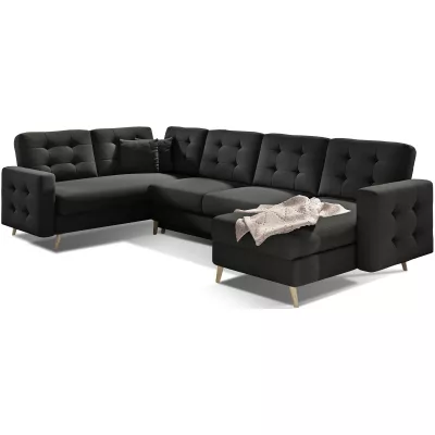 U-förmiges Sofa SASHA - schwarz