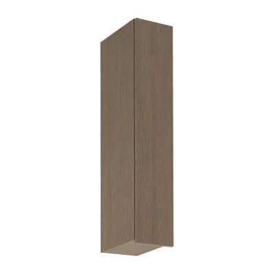 Hoher Küchenoberschrank SALERNO – Breite 20 cm, Farbe: Baltic Storm, rechte Ausführung
