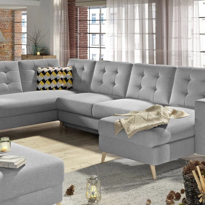 U-förmiges Sofa SASHA - grau