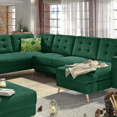 U-förmiges Sofa SASHA - grün