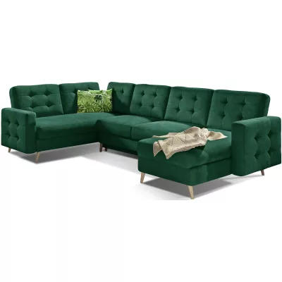 U-förmiges Sofa SASHA - grün