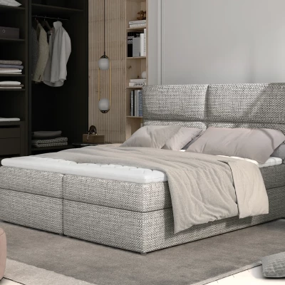Boxspringbett 140x200 ARLUNE - Esche