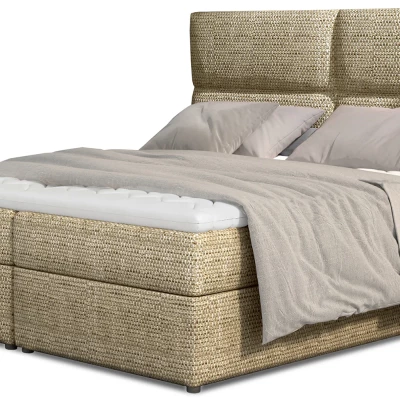 Boxspringbett 140x200 ARLUNE - hellbraun