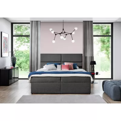 Boxspringbett 140x200 ARLUNE - Dunkelgrau