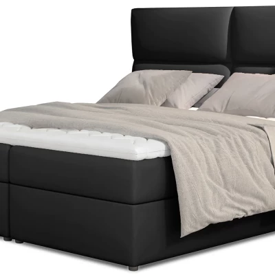 Boxspringbett 140x200 ARLUNE - schwarz 1