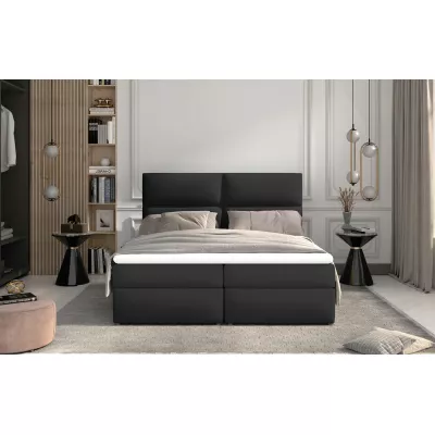 Boxspringbett 140x200 ARLUNE - schwarz 1