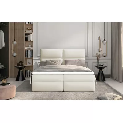 Boxspringbett 140x200 ARLUNE - Hellbeige