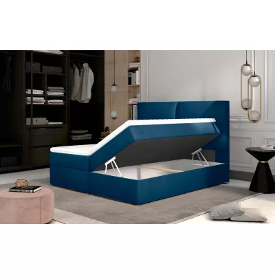 Boxspringbett 140x200 ARLUNE - Dunkelblau