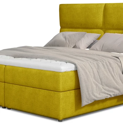 Boxspringbett 140x200 ARLUNE - gelb