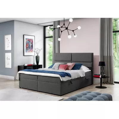 Boxspringbett 140x200 ARLUNE - Anthrazit