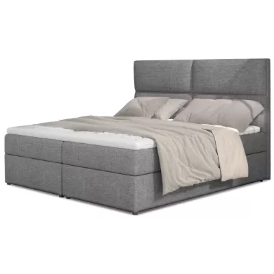 Boxspringbett 140x200 ARLUNE - hellgrau