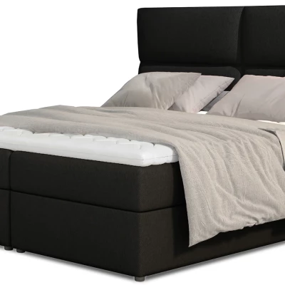 Kontinentales Bett mit Stauraum 140x200 ARLUNE - schwarz 2