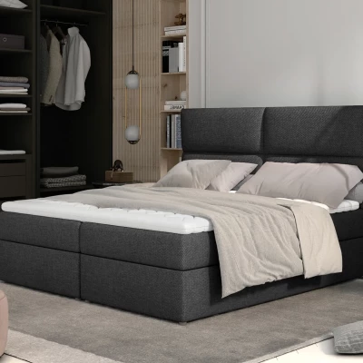 Doppelbett (160x200) ARLUNE - Dunkelgrau