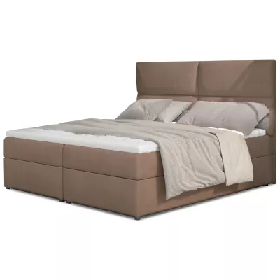 Kontinentales Bett mit Stauraum 180x200 ARLUNE - braun