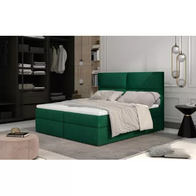 Kontinentales Bett mit Stauraum 180x200 ARLUNE - grün