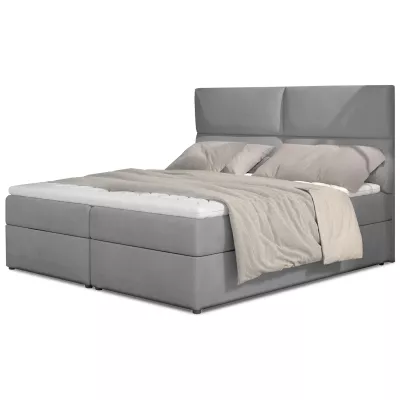 Kontinentales Bett mit Stauraum 180x200 ARLUNE - grau