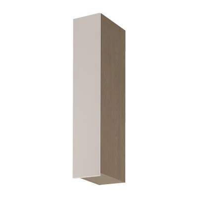 Hoher Küchenoberschrank SALERNO – Breite 20 cm, Baltic Storm/Beige, linke Ausführung