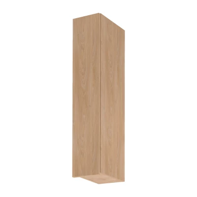 Hoher Küchenoberschrank SALERNO – Breite 20 cm, Eiche, linke Ausführung