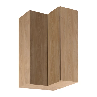 Hoher Eckschrank SALERNO - 60x60 cm, Eiche