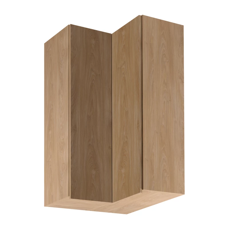 Hoher Eckschrank SALERNO - 60x60 cm, Eiche