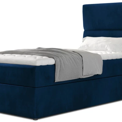 Einzelbett (90x200 cm) OAKENLY - blau