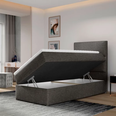 Einzelbett (90x200 cm) OAKENLY - blau