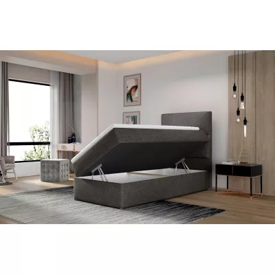 Einzelbett (90x200 cm) OAKENLY - blau