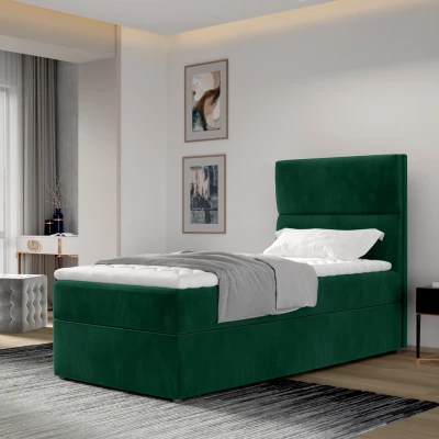 Einzelbett (90x200 cm) OAKENLY - grün