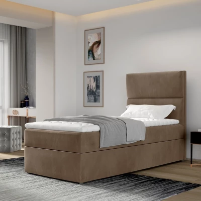 Einzelbett (90x200 cm) OAKENLY - hellbraun