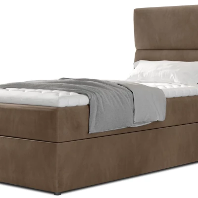Einzelbett (90x200 cm) OAKENLY - hellbraun