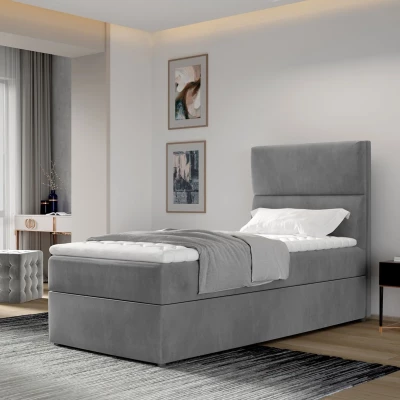 Einzelbett (90x200 cm) OAKENLY - grau