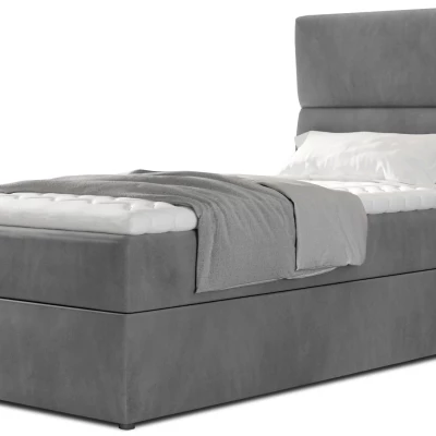 Einzelbett (90x200 cm) OAKENLY - grau