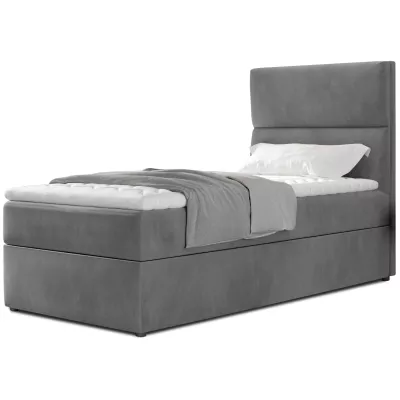 Einzelbett (90x200 cm) OAKENLY - grau