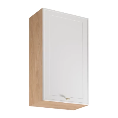 Hoher Küchenoberschrank SALERNO – Breite 60 cm, Eiche/Weiß